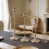 European Style Exquisite Metal Candlestick Elegant Rustproof Candle Stand for Wedding Table Home Dinner Decor