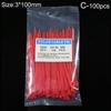 100pcs Self-Locking Corrosion Resistance Nylon Wire Cable Zip Ties Organiser Fasten Cable