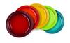 Круглая тарелка Le Creuset LC 23 см Rainbow, термостойкая, морозостойкая, безопасная для микроволновой печи, 5 шт., тарелка для духовки, термостойкая тарелка, тарелка для пасты