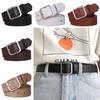 Casual Luxury Brand Design Square Pin Buckle Waistband Ladies Dress Strap Waist Band Leather Belt