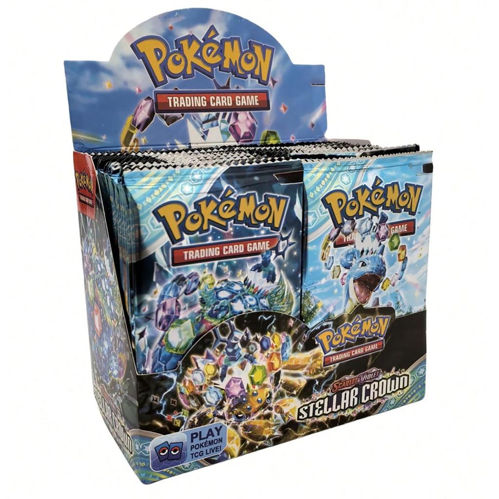 Набор случайных бустеров Pokémon TCG на английском языке – Случайные смешанные серии, Включает голографические карты, Идеально подходит для игры и коллекционирования