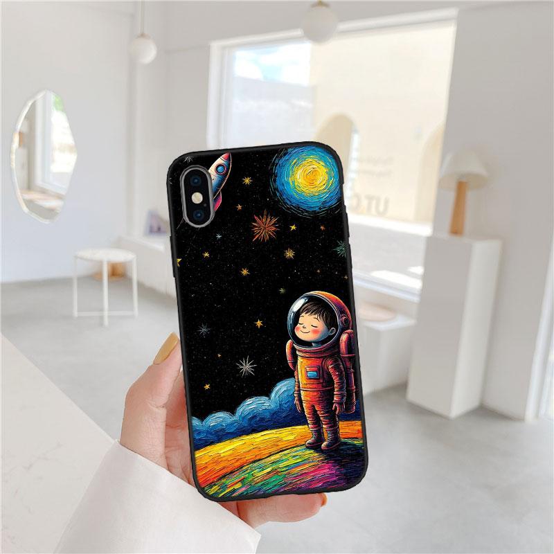 LO12 Чехол для телефона Астронавт Космос Луна для OPPO A40 A60 A80 A15 A16 A16K A12 A17 A17K A54 A54S A53 A53S A55 A56 A57 A98 F23