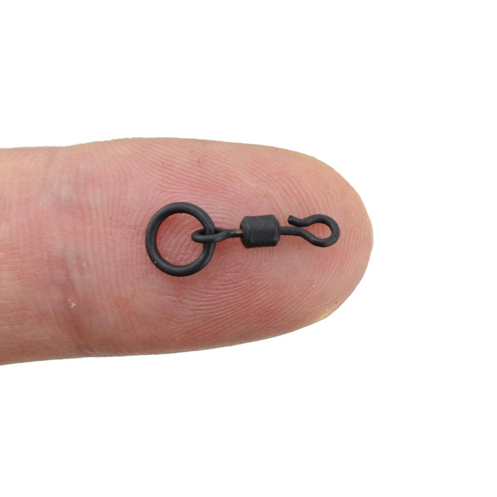 500 Piece in Bulk Carp Fishing Swivels Snaps Round Quick Change Ring Swivels Fishing Accessories AE009