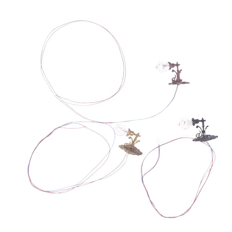 Миниатюрный кукольный домик настенный светильник настольная лампа мини светодиодное освещение украшение дома кукольная мебель игрушка может быть яркой