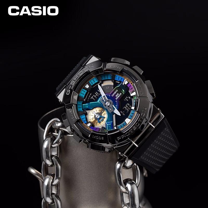 Мужские спортивные часы Casio G-SHOCK GM-110 с двойным дисплеем