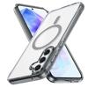 Оригинальный Магнитный Беспроводной Зарядный Чехол Magsafe Для Samsung Galaxy S24 S23 S22 Ultra Plus A55 A35 A15 HD Прозрачный Ударопрочный Чехол