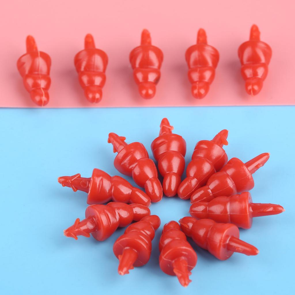 50 шт. 16/22 мм Снеговик Красный нос Поделки DIY Нос для кук Пластиковый нос Санта-Клауса для шитья Изготовления Кук Марионеток Мягких Плюшевых Животных