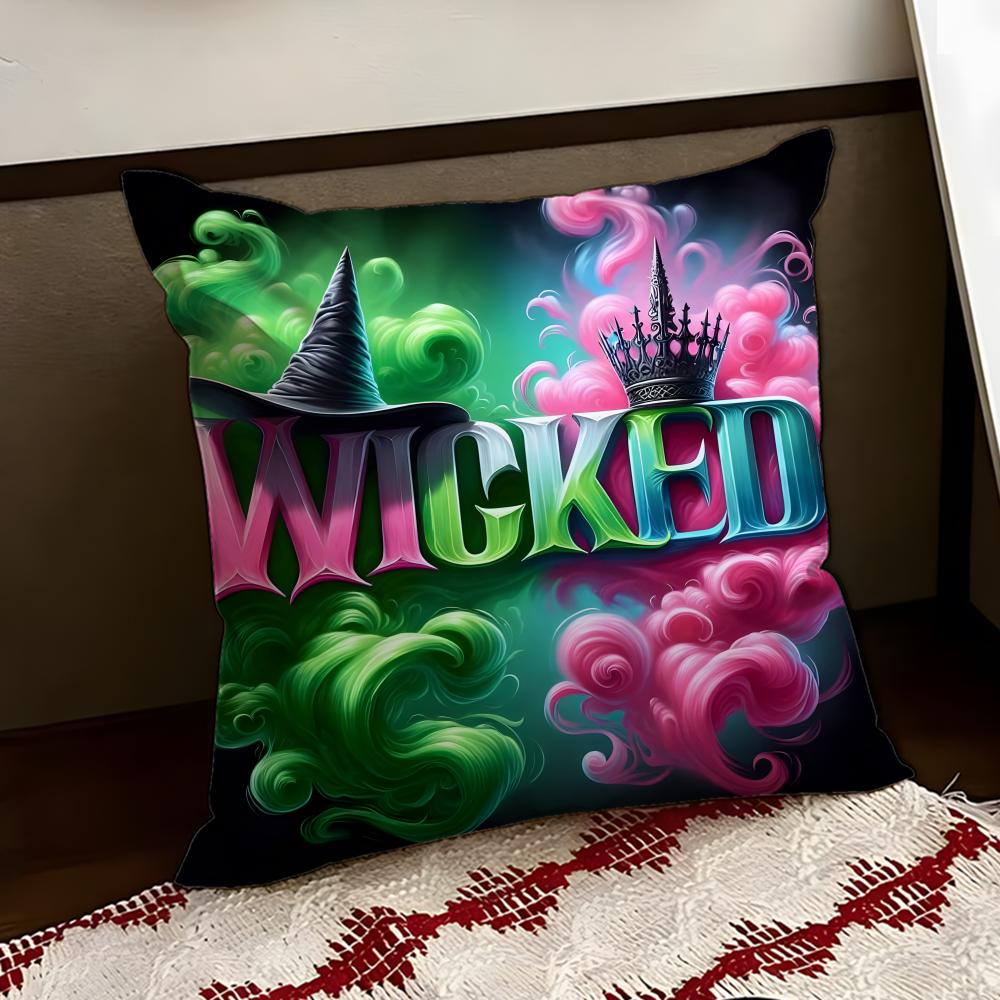 Movie WWicked Cushion Cover Reversible Soft Durable Pillow Cover Home Car MultiScene Use for Daily Comfort