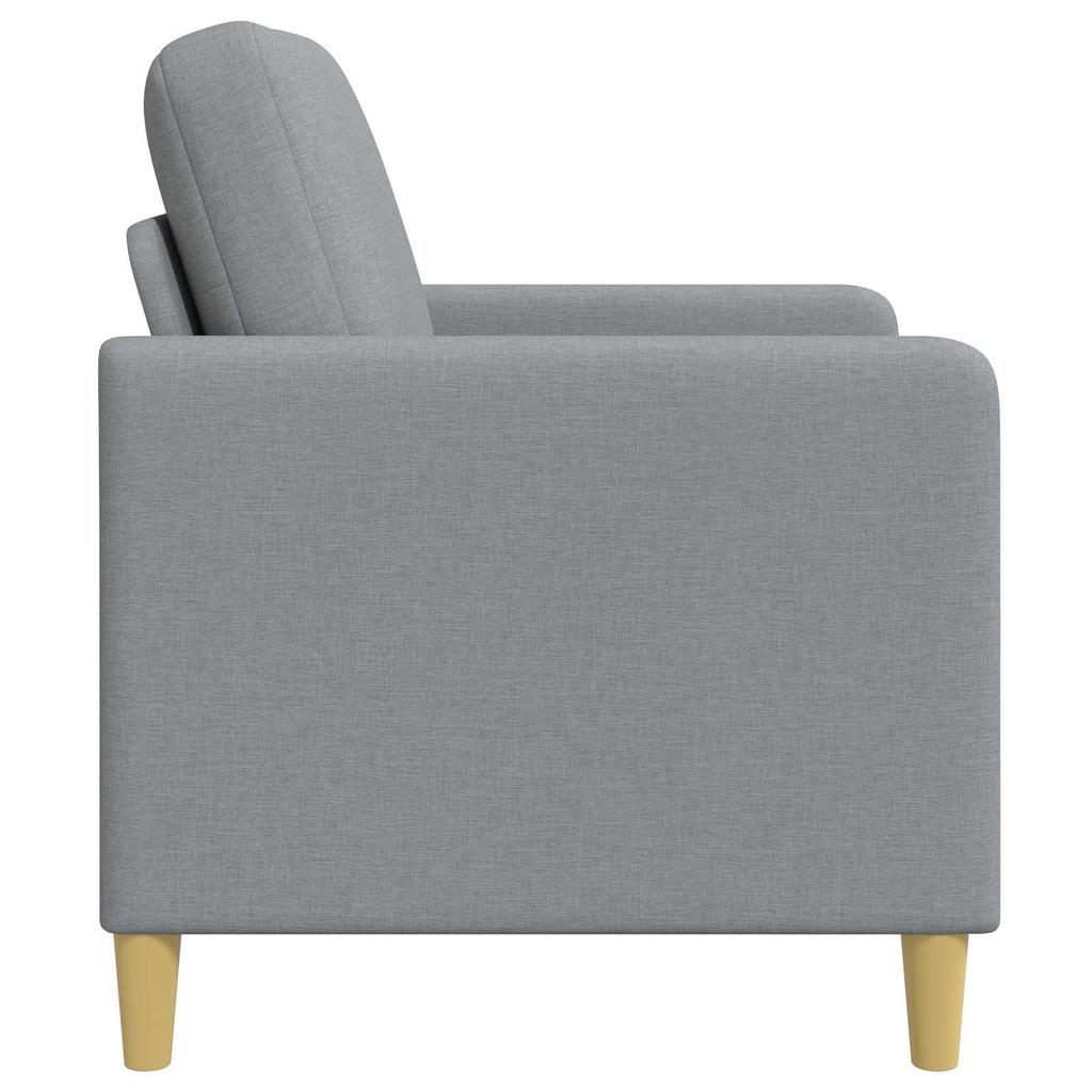 Storage Sofa in Light Grey 72 x 78 x 87 cm Polyester