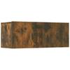5 piece TV cabinet set smoked oak effect particleboard