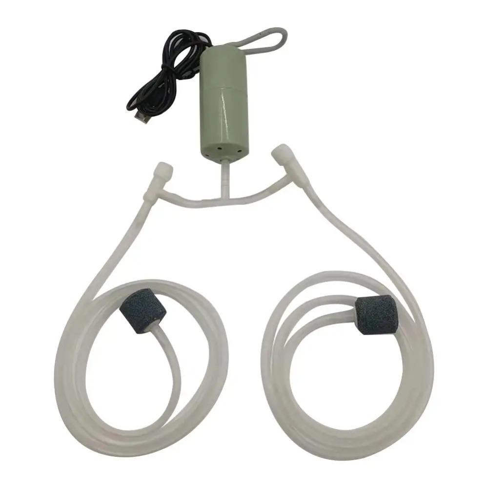 Регулируемый насос для аквариума с кислородом и воздухом, бесшумный USB-зарядный фильтр для террариума, противоскользящий бесшумный аэратор для аквариума с кислородом