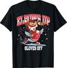 Elbows Up Gloves Off Funny Hockey Canada Flag T-Shirt