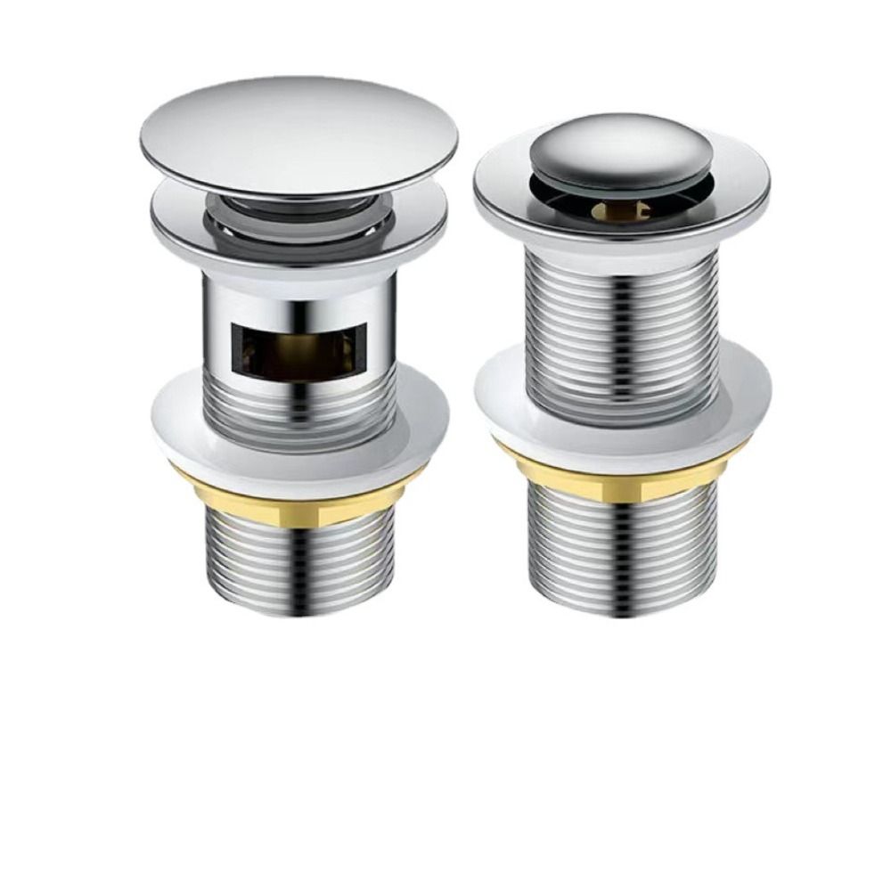 Waste Button Slotted Unslotted Basin Drain Device Bath Stopper Sink Strainer Basin Sink Tap