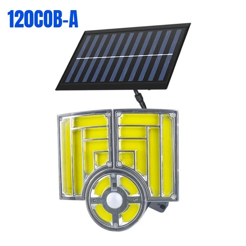 Fan Shaped 150° Rotating Split Solar Wall Light Motion Sensor Outdoor Waterproof Street Light Solar Courtyard Light Street Lamp