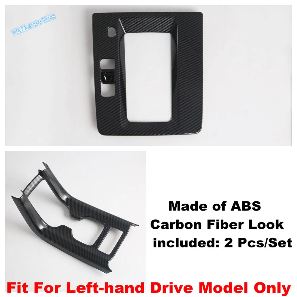 ABS Carbon Fiber Look center gear front water cup holder storage box Cover Trim For Toyota Corolla Cross 2026 2027 Accessories