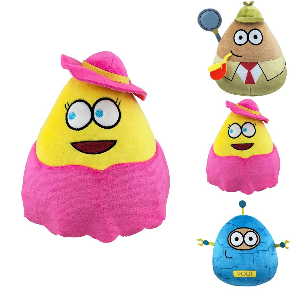 Lovely My Pet Alien Plush Pou Doll Stuffed Fruit Toy Super Soft Short Plush