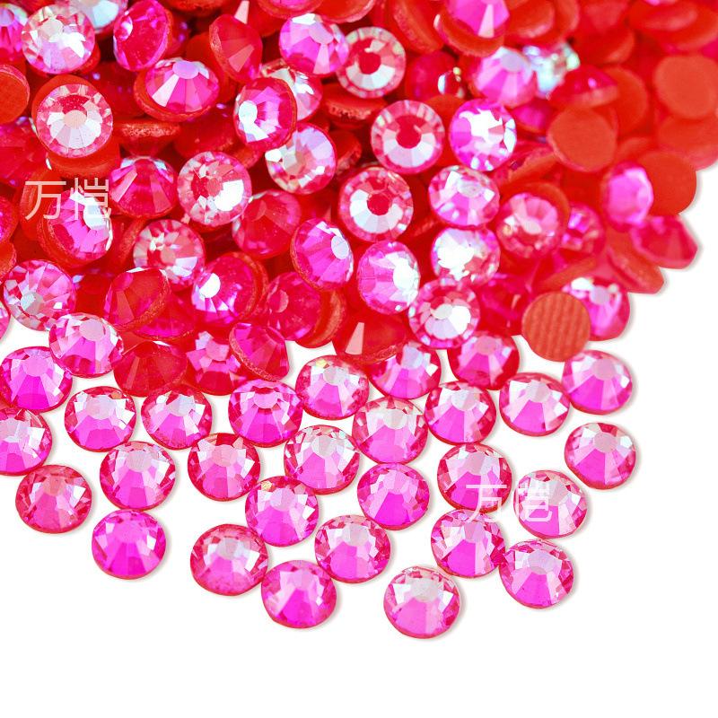 Китай Красный Стекло Горячий Алмаз, Термоплавкий Клей Стразы Diy Одежда Кристалл Ювелирные Изделия Декоративные Красота Креативные Аксессуары