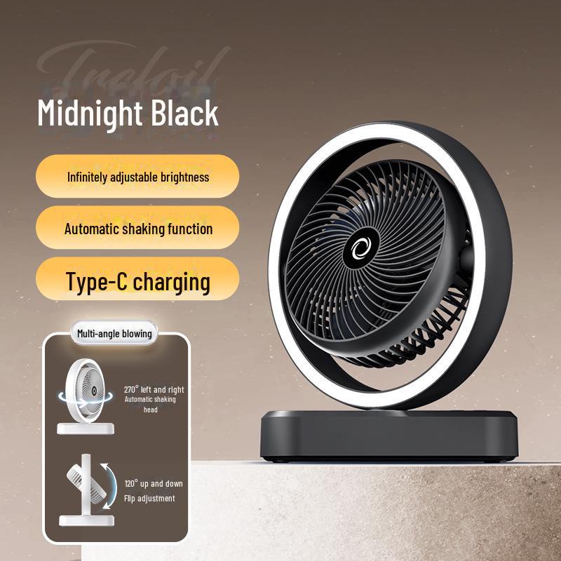 Compact USB Desktop Fan: Portable, High-Power Circulation for Home and Office