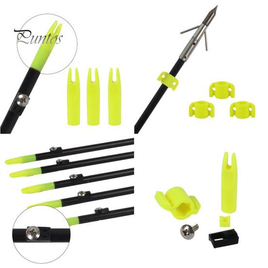 Лук для стрельбы из лука, рыболовные стрелы, безопасные направляющие, комплект аксессуаров, портативный, легко носить с собой, набор слайдеров с наконечником для стрел в надежной упаковке