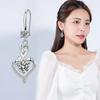 Yousheng 1 пара обручальных серег сияющий кубический цирконий геометрический высококачественный подвеска для наряда гипоаллергенный роза сердце свисающие серьги мода