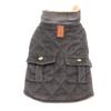 Dog Winter Jacket with Pocket Flannel Polyester Thickened Windproof Comfortable Warm Dog Jacket for Outdoor Walking Hiking