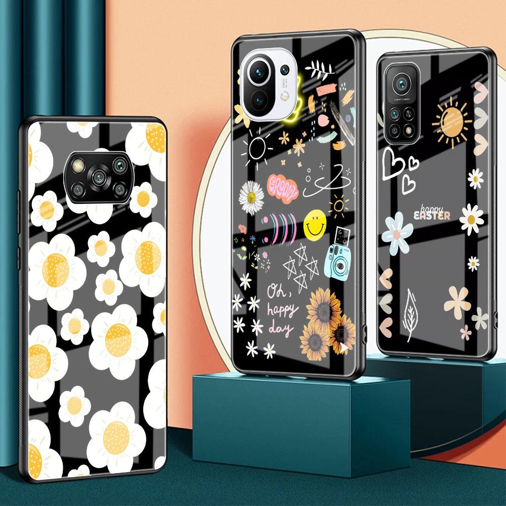 Moon Astronaut Glass Case For Xiaomi Poco X3 NFC 11 Lite 11T F3 M3 For Redmi Note 11 10 9 8 Pro 10S 9S 9A 9C Phone Cover