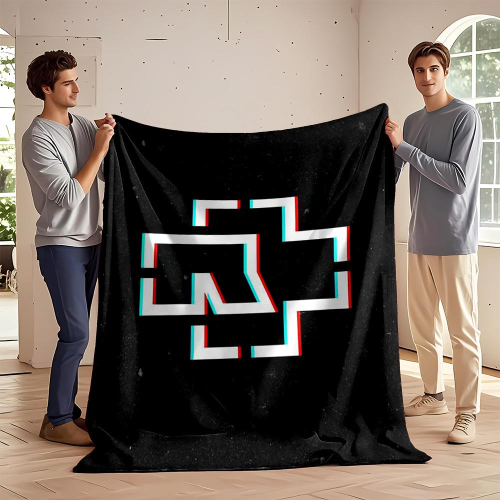 Minimalist Cross Symbol Design Blanket Flannel blanket for bedroom, living room, sofa, and nap sofas.