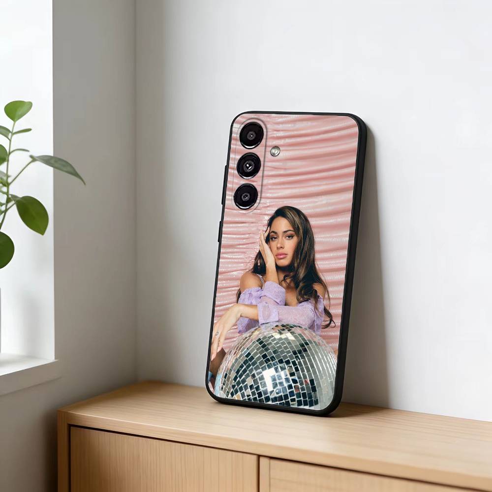 Чехол для телефона Tini Stoessel для Samsung Galaxy A20, 21s, 22, 31, 32, 52, 53, 72, 73, 80, 91, Мягкий черный корпус