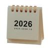 2026 Mini Desk Calendar Jan.2026-Dec.2026 12 Monthly Planner Small Standing Flip Calendar with Twin-Wire Binding for Home Office