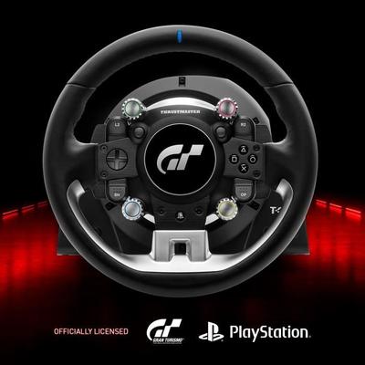 Thrustmaster T-GT II, руль с официальной лицензией PlayStation 5 и Gran Turismo, с педальным блоком с 3 педалями (совместимый PS4, ПК)