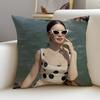 Glamorous EEmily in ParisS Cushion Cover Breathable and skinfriendly linen pillowcase square removable and washable cushion