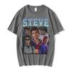 Steve Harrington Tshirts Unisexs Graphics Print Tshirt Unisex Short Sleeve Oversize Cotton T Shirt Harajuku Streetwear
