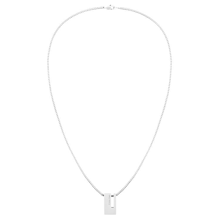 Calvin Klein Коллекция Стиль Ветра Нержавеющая Сталь Нишевое, Модное, Роскошное, Универсальное Ожерелье Мужское Серебряное 35100019