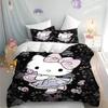 MINISO Hello Kitty Пододеяльник Мультяшный Аниме Принт Комплект Постельного Белья Детская Наволочка С Принтом Постельное Белье Домашняя Мода Мальчики Девочки
