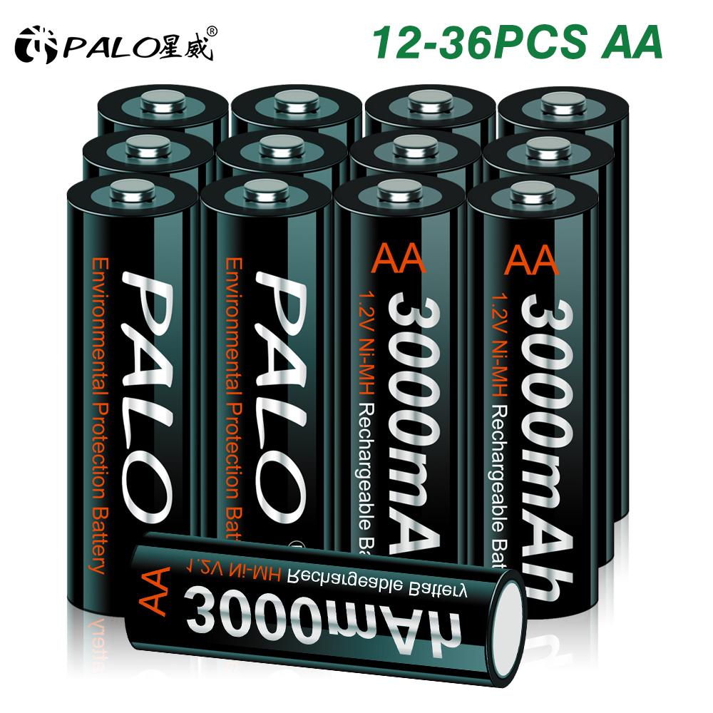 Пальцевая батарейка типа AA NiMH3000mah1,2 В, никель-металлогидридная батарея LR3AA2a с низким саморазрядом, батарея типа AA