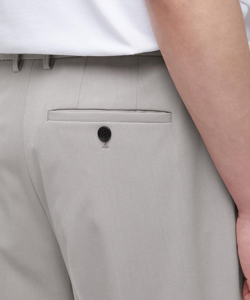MUSINSA STANDARD Lightweight Real Wide Hidden Elastic Waist Slacks [Light Beige]