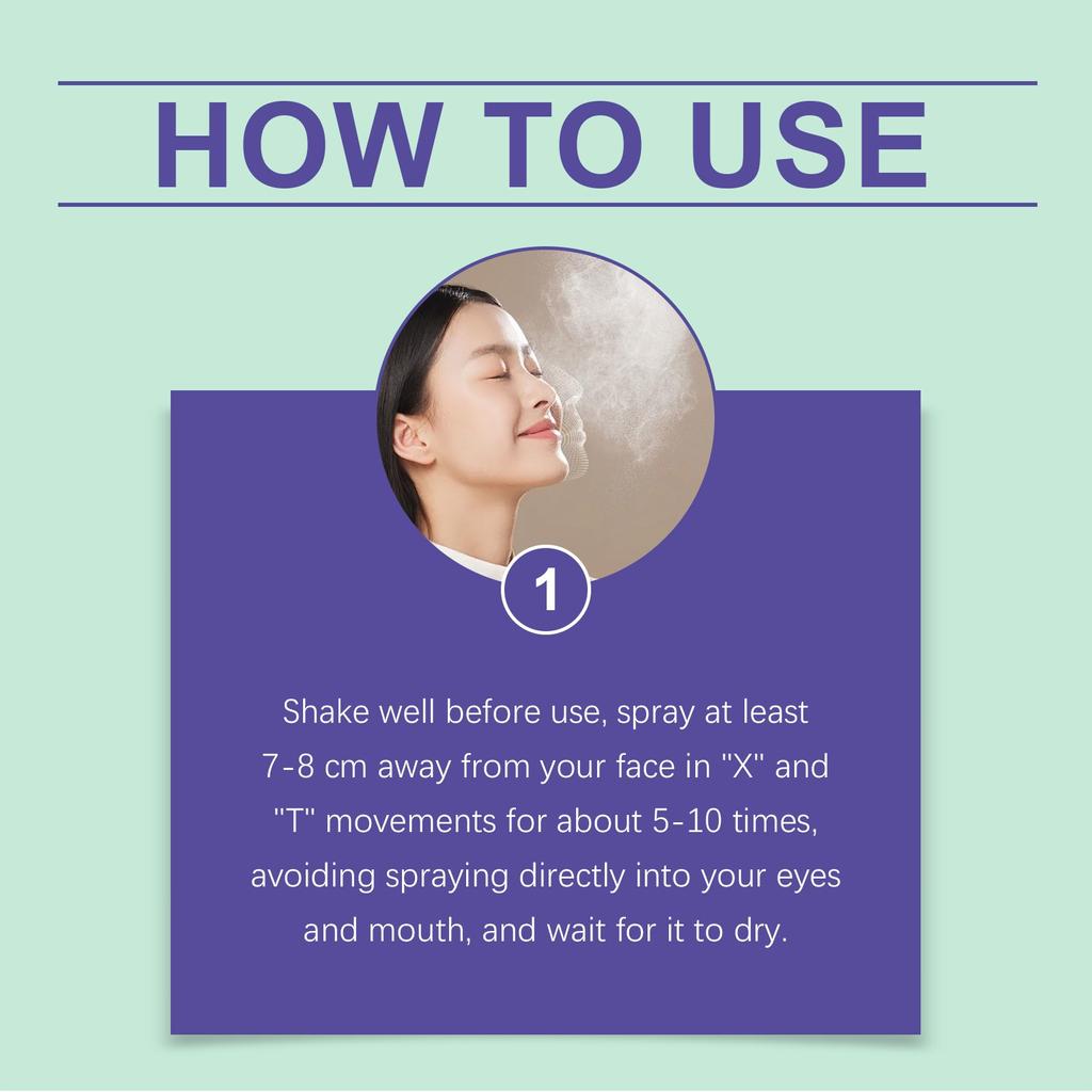 Moisturizing Setting Spray Makeup Long-Lasting Moisturizing Oil Control Natural Lightweight Moisturizing Portable Setting Spray 100ml