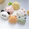 Cartoon Soft Animal Keychain Cute Plush Bear Keyring For Women Rabbit Frog Doll Keychain Backpack Pendant Ornaments Girls Gift