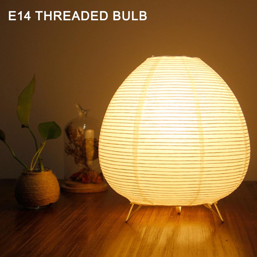 Bedside Study Table Lamp Rice Paper Creative Tripod Floor Lamp Handmade Nordic Paper Lantern Light for Living Room Bedroom