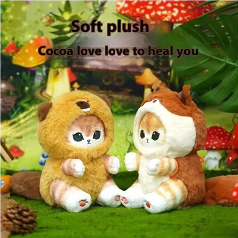 Mofusand Long Tailed Animals Series Plush Doll Cute Shark Cat Soft Doll Kawaii Stuffed Plushie Toy Gift For Kids
