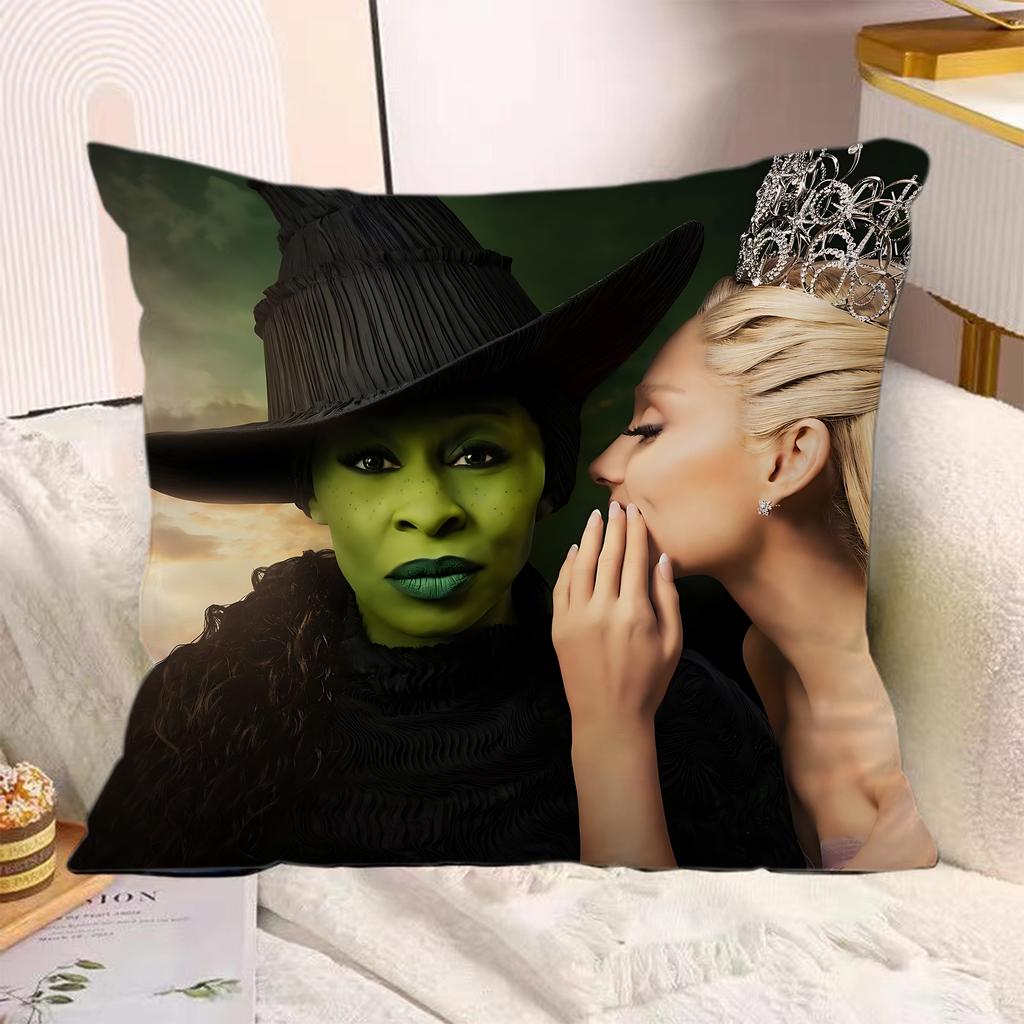 Hot Movie Pillow Covers Cartoon Sofa Decorative Home Doublesided Printing Short Plush Cute Cushion WWicked Cover