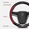 Для Opel OPCline ASTRA CORSA INSIGNIA MOKKA VECTRA GTC Tigra Автомобильные Аксессуары: Чехол на Руль из Углеродного Волокна и Замши