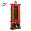 Festive Table Centerpiece Christmas Santa Chimneys Countdown Calendar, 24 Days Claus Advent Kids Calendar Xmas Decoration for Holiday Party Decor
