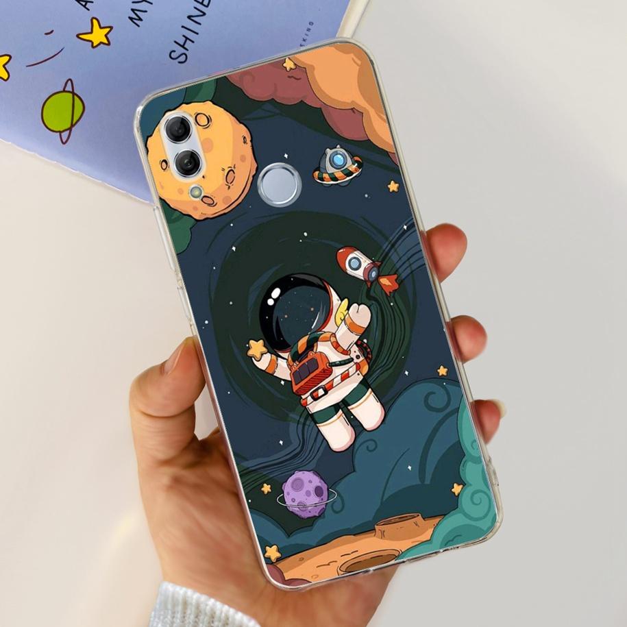 Чехол для Honor 10 Lite Honor 10i Ударопрочный чехол HRY-LX1T HRY-LX2 Стильный Цветочный Мягкий силикон Прозрачный ТПУ Funda Для Honor10 Capa