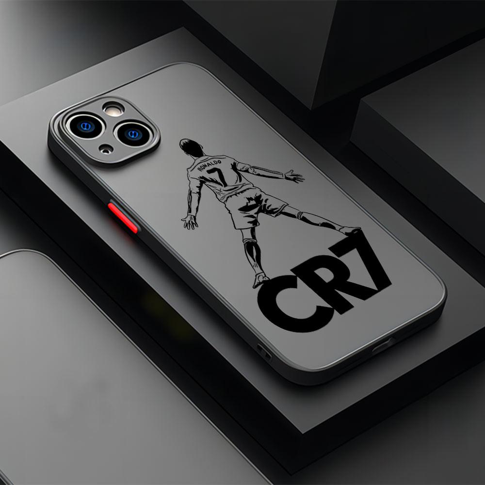 Известные футболисты C-CR7 Чехол для телефона для iPhone 17 16e 16 15 14 13 12 11 Mini Pro Air Max X XR XSMax Plus Матовый Прозрачный Чехол