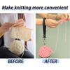 Деревянный держатель пряжи Портативный деревянный держатель пряжи с ремешком на запястье Вязание крючком Вышивка Аксессуары для шапок Кардиганы Носки
