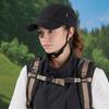 Quick-dry Women Baseball Cap for Surfing Sports Summer Sun Hats Outdoor Travel Men Riding Cap with Hideable Windproof Rope