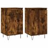 VidaXL Buffets 2 Pcs Smoked Oak 40x35x70 Cm Engineered Wood 831063