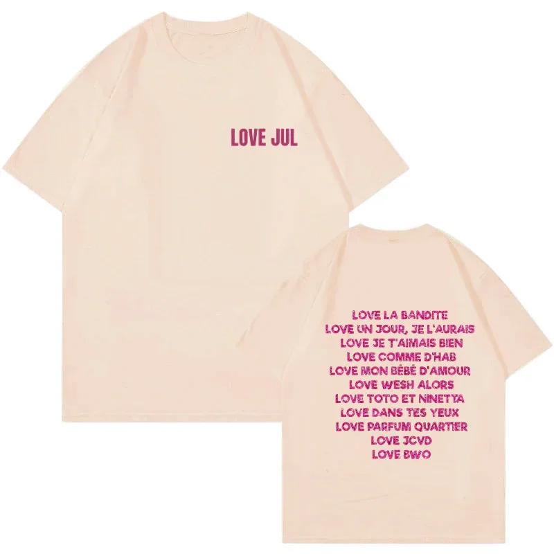 Rapper Jul Graphic Vintage Tshirt Unisex Women Fashion Hiphop T Shirt Funny Summer Short Sleeve Tshirts Aesthetic Streetwear