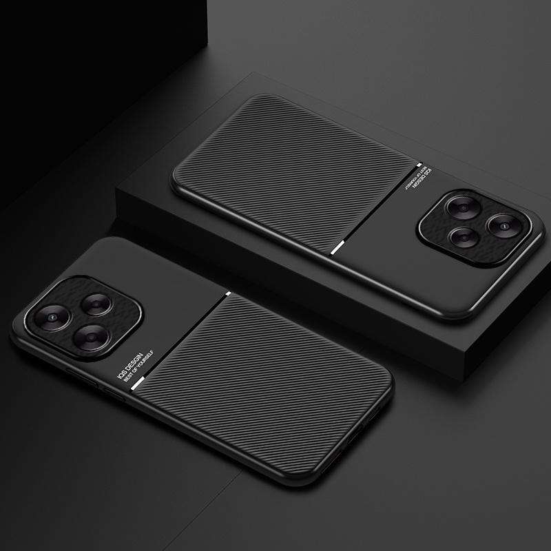 Для Xiaomi Redmi 13 4G чехол автомобильный магнитный держатель силиконовый чехол для Redmi 13 4G Redmi13 6.79'' 2024 кожа текстура чехлы Coque